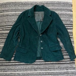 forest green corduroy blazer
